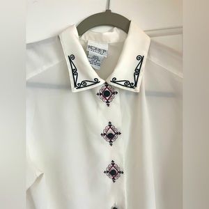 Vintage Polyester Button Up